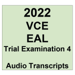 2022 Kilbaha VCE EAL Trial Exam 4